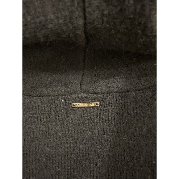 AnnaRita N Knit Couture Black Sweater with Sequin And Metallic On Sleeves Small - Picture 4 of 9